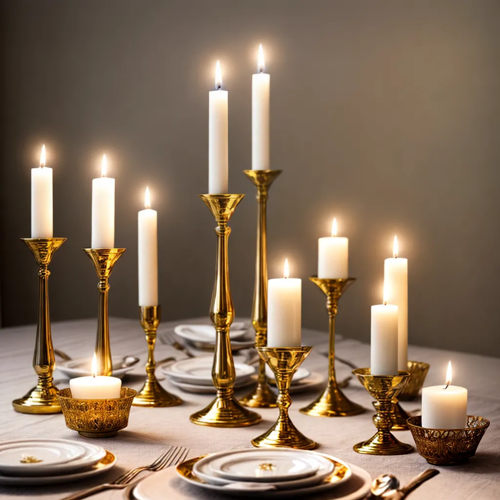 mesa jantar candelabros elegantes ambiente