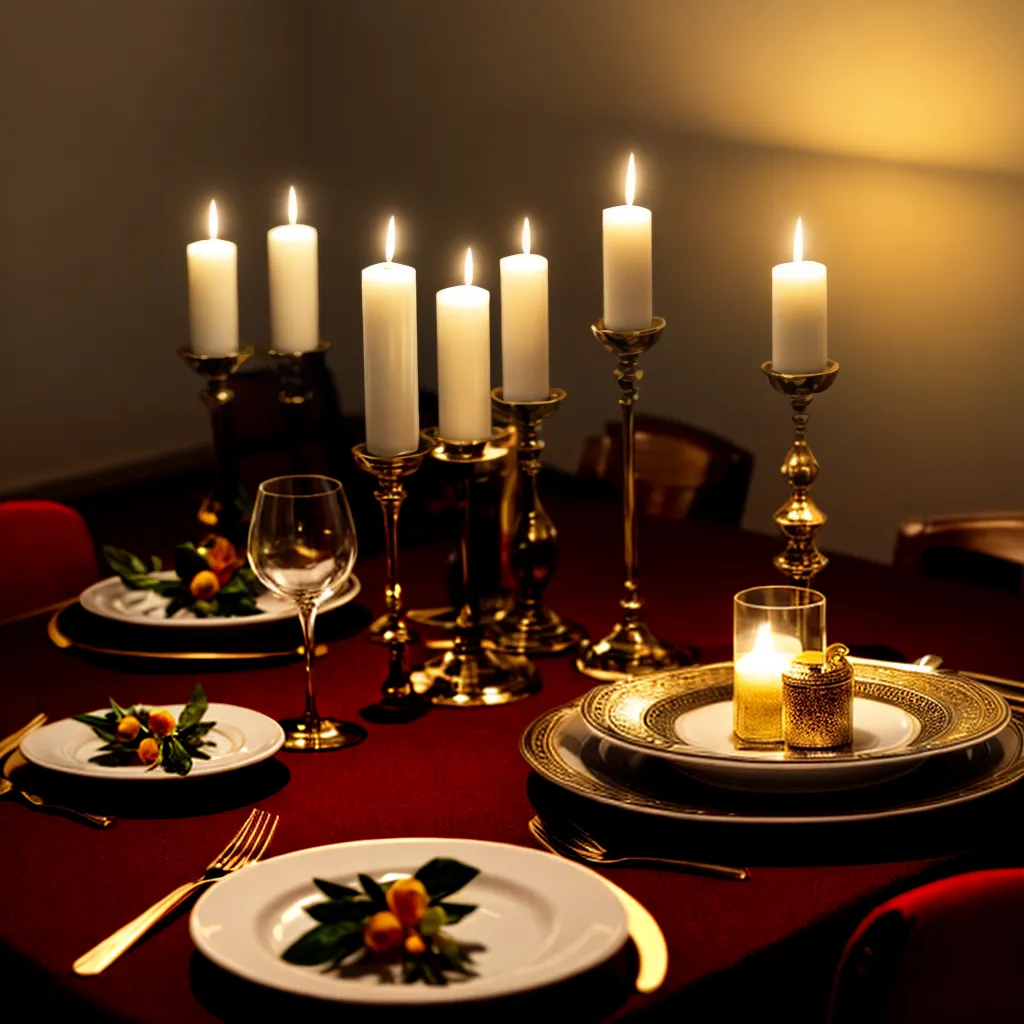 sala iluminada jantar velas romantico sala iluminada jantar velas romantico