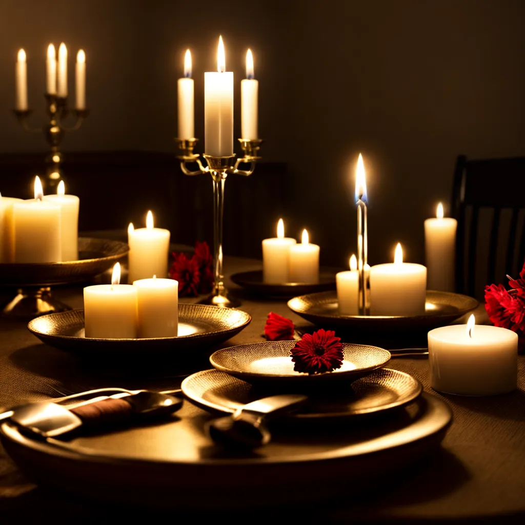 mesa jantar velas romantico mesa jantar velas romantico