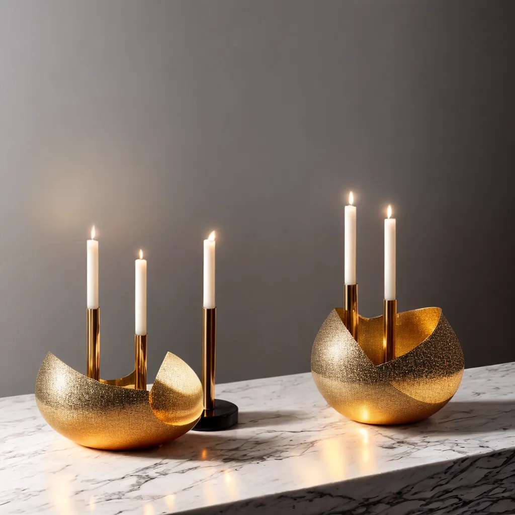porta velas elegante design moderno vintage