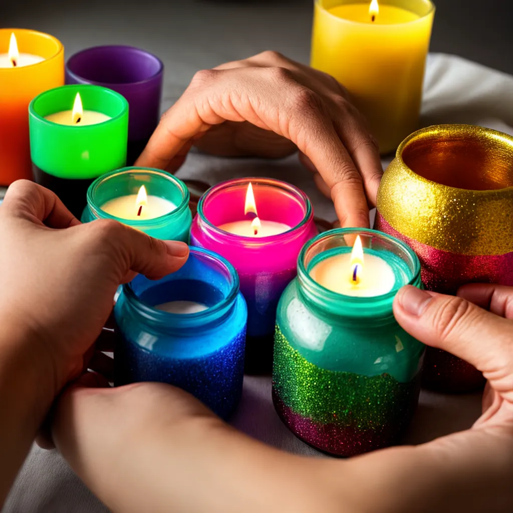 criacao artesanal porta velas