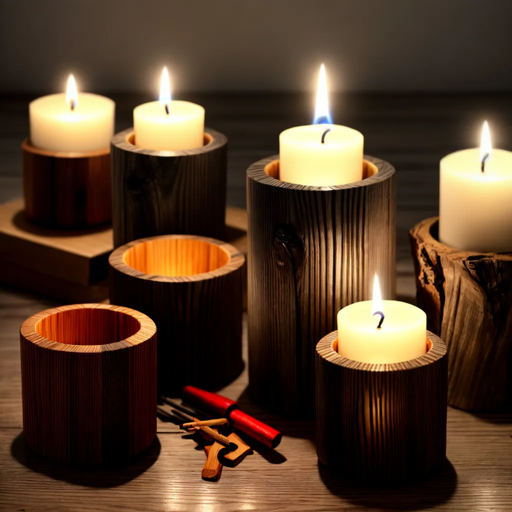 porta velas reciclado artesanal rustico