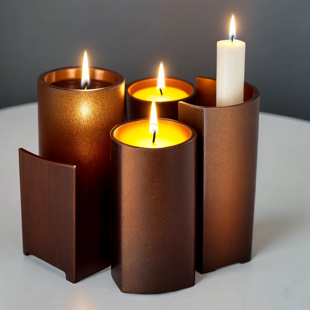 porta velas reciclado artesanal design
