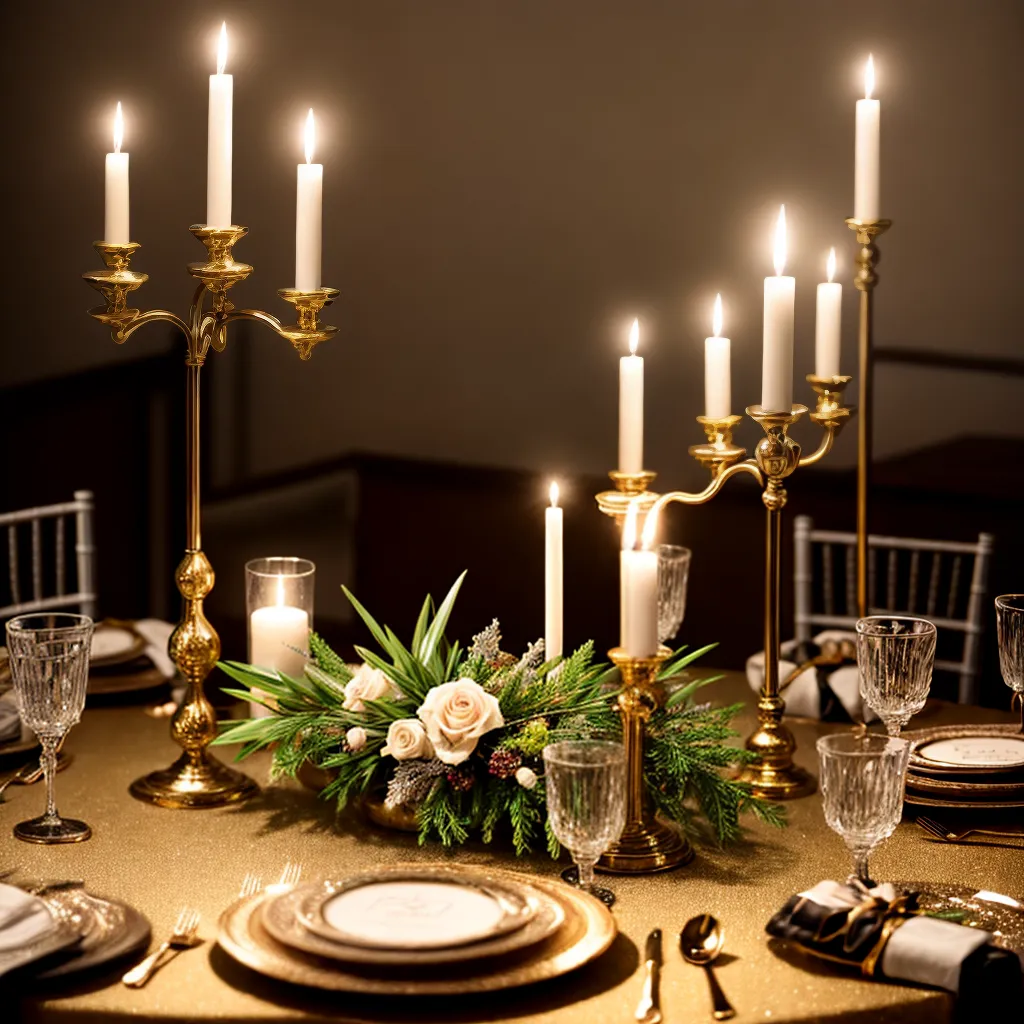 mesa glamourosa decoracao candlesticks mesa glamourosa decoracao candlesticks