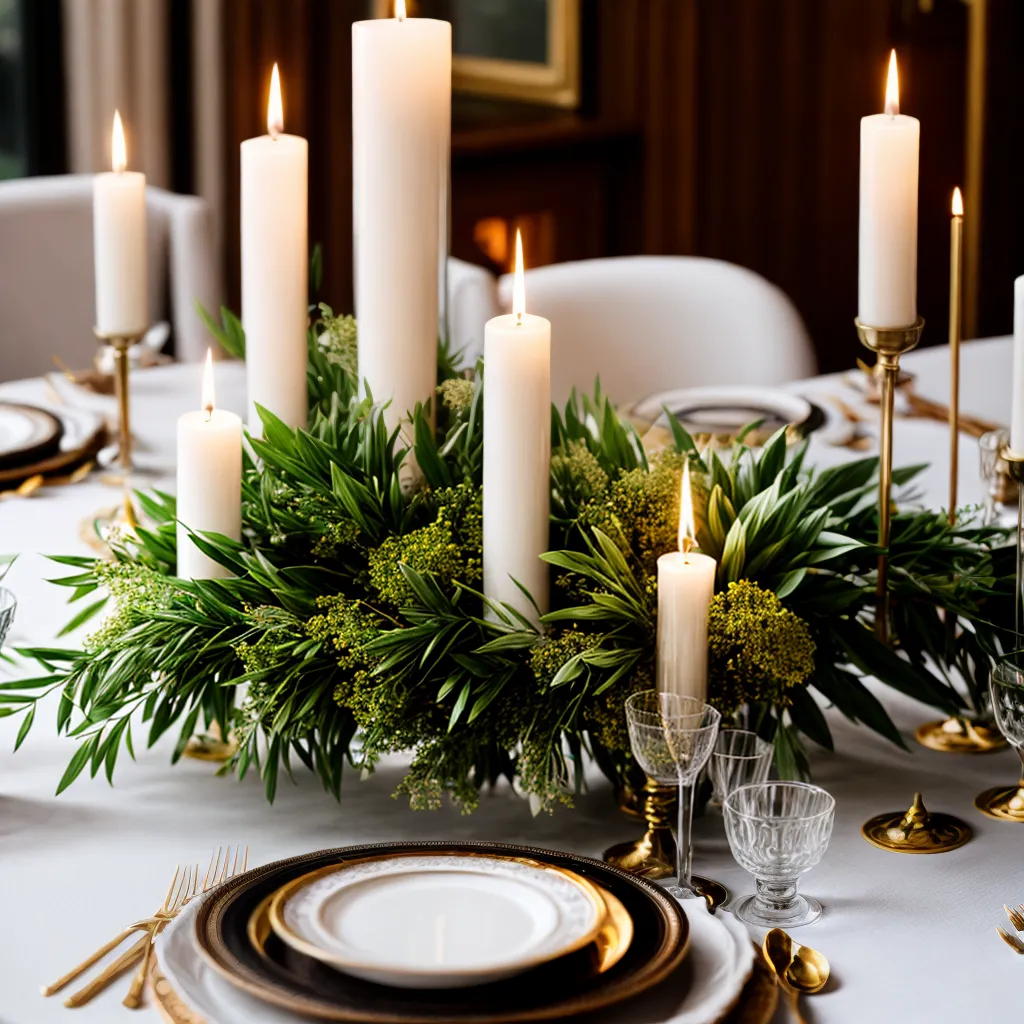 mesa elegante candelabros sofisticados mesa elegante candelabros sofisticados
