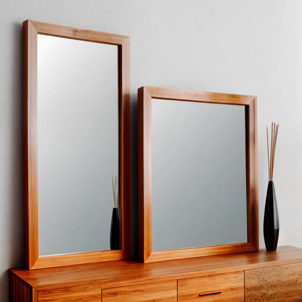 espelho minimalista natural decor