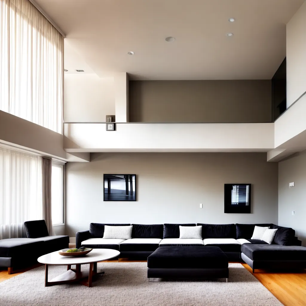 sala espelho moderna ampla