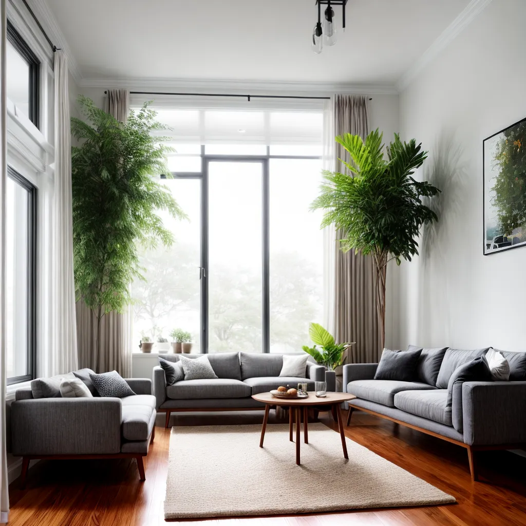 sala espelho organico plantas