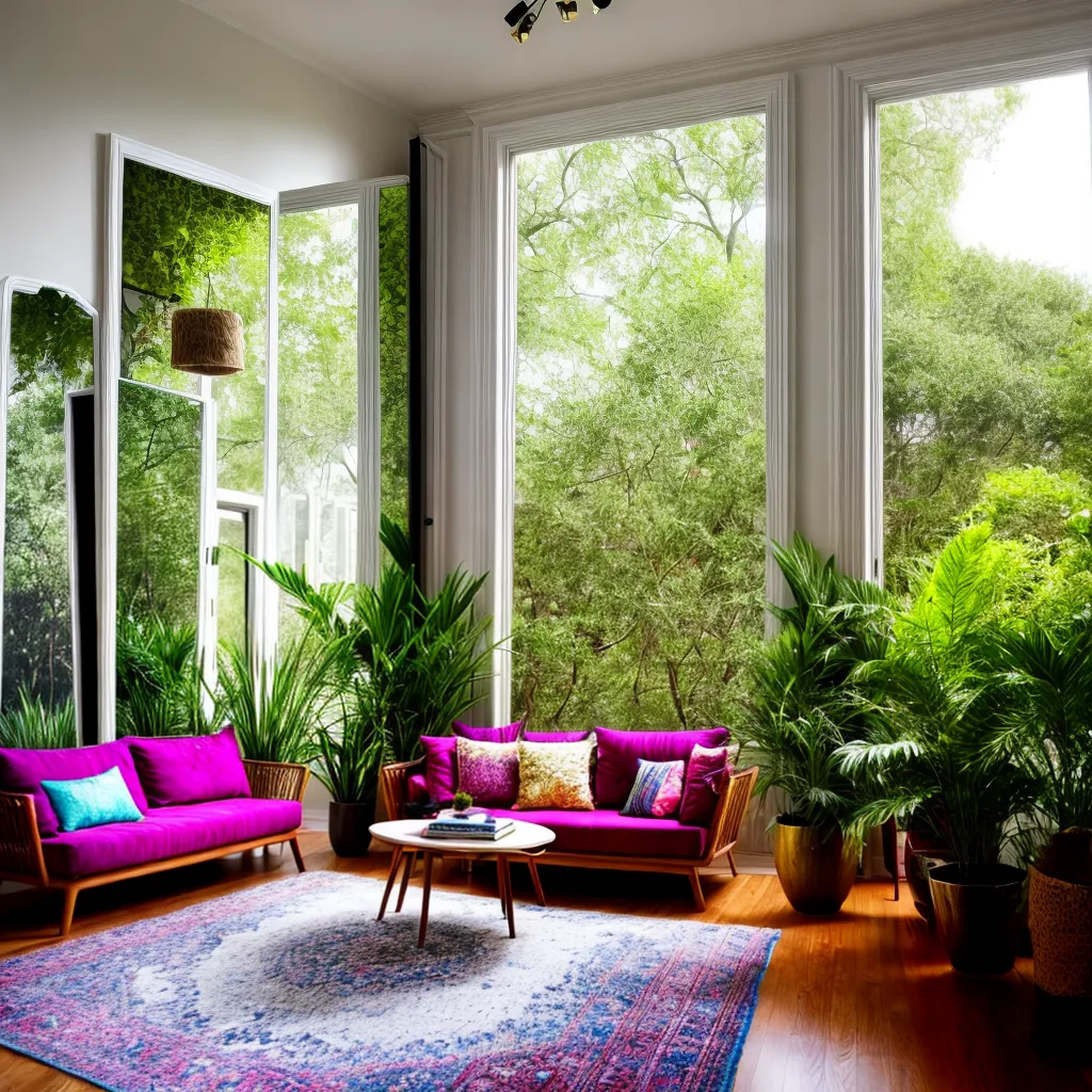 sala boho chic espelho plantas 2 sala boho chic espelho plantas 2