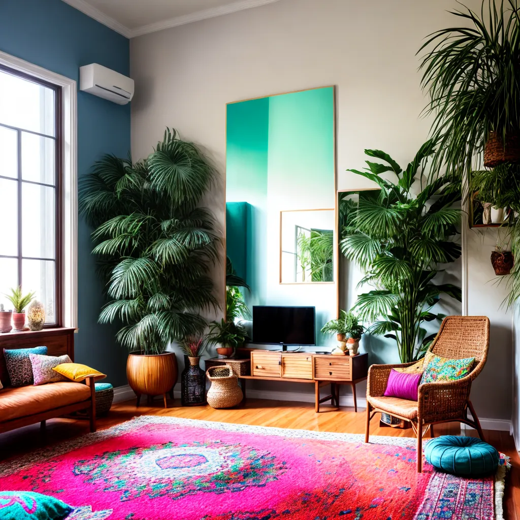 sala boho chic espelho organico 1 sala boho chic espelho organico 1