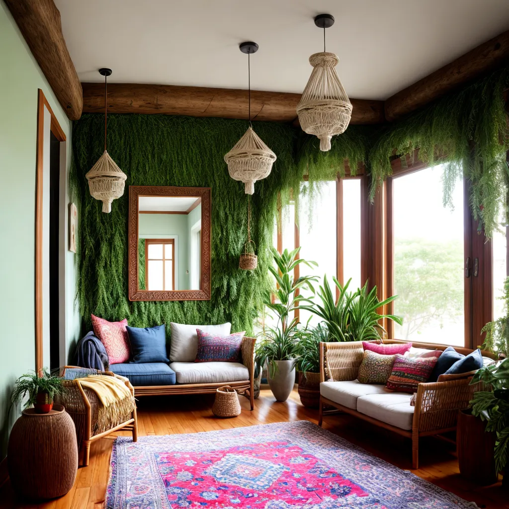 sala boho chic espelhos plantas 2 sala boho chic espelhos plantas 2