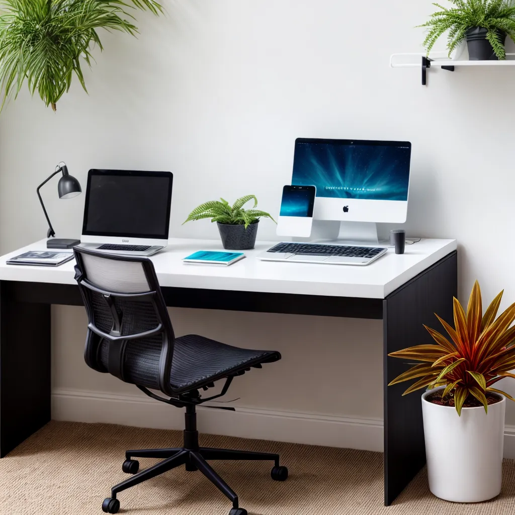 mesa escritorio gelagua plantas