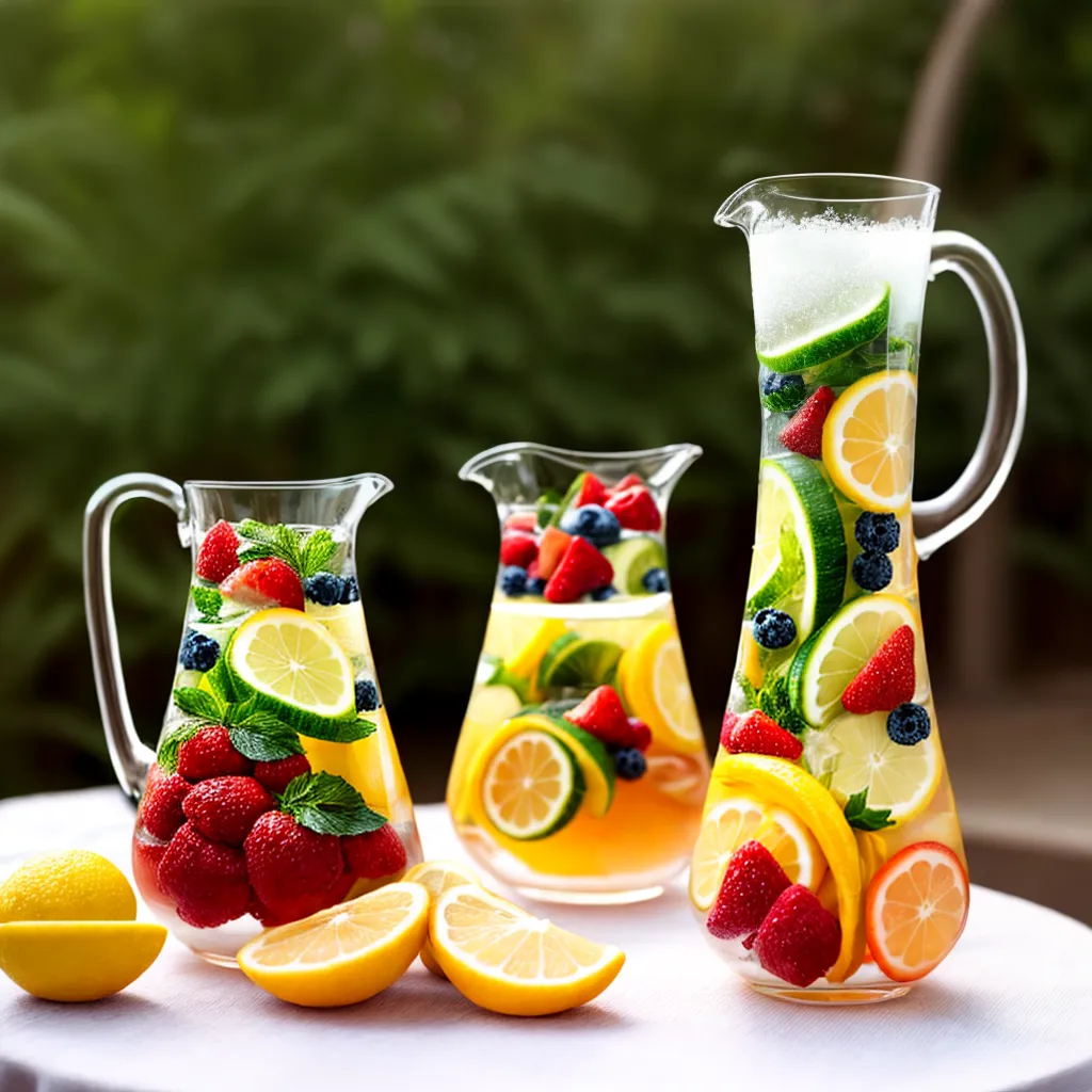 jarra frutas agua mesa estilosa jarra frutas agua mesa estilosa