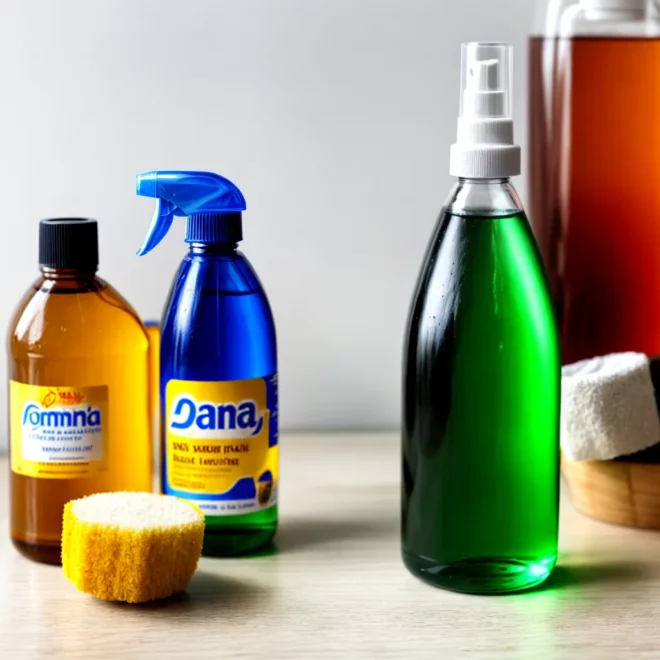 limpeza caseira spray vinagre bicarbonato
