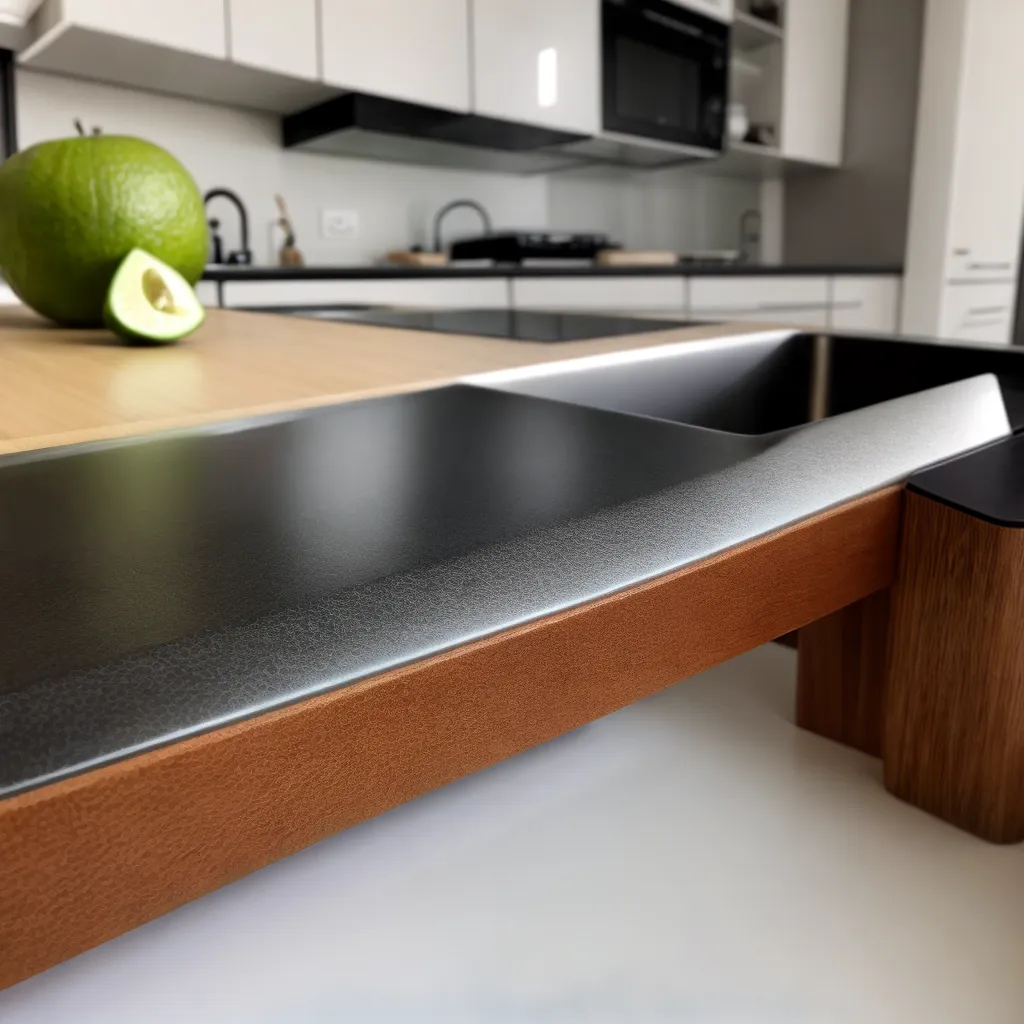 cozinha moderna piso ceramico brilhante