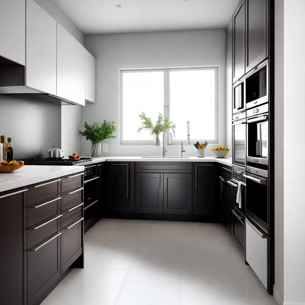 cozinha moderna armarios brancos piso ceramico