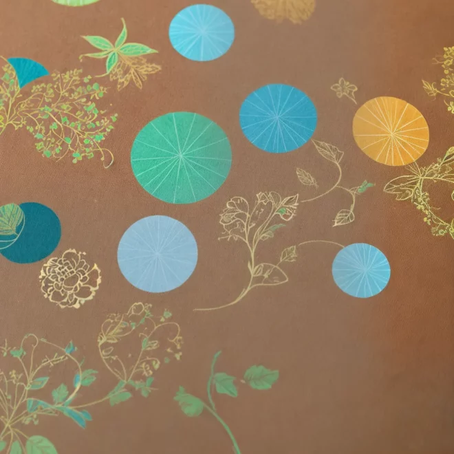 papel kraft arte colorido