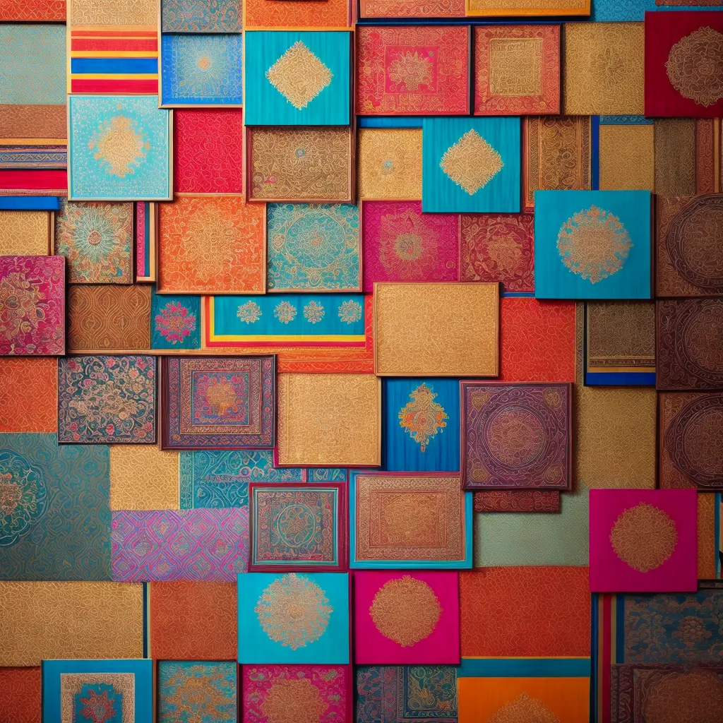 parede etnica padrao colorido multicultural parede etnica padrao colorido multicultural