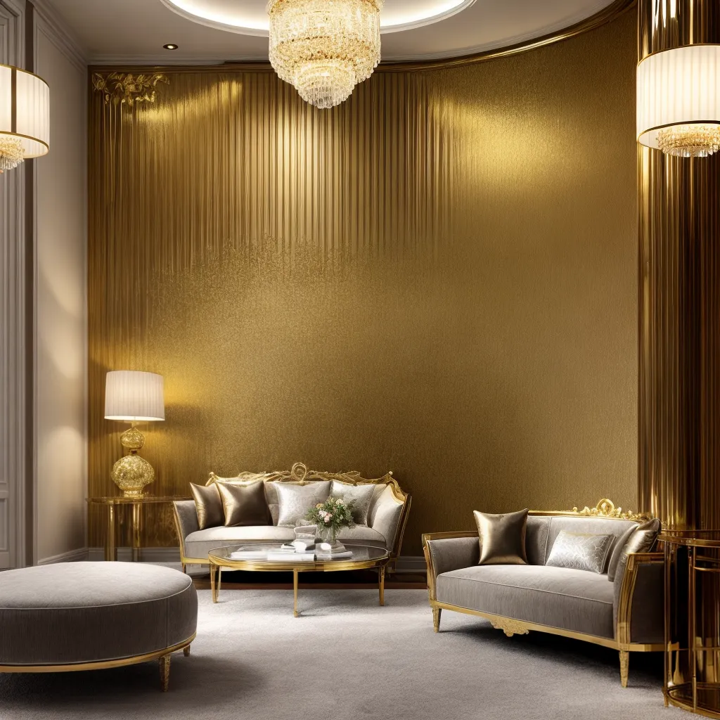 sala estar luxo art deco