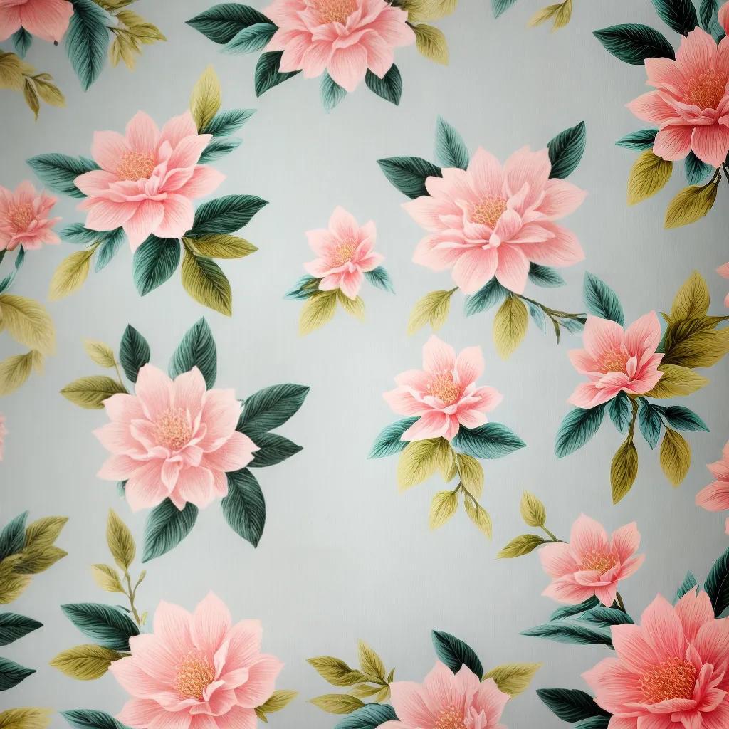 papel de parede floral pastel papel de parede floral pastel