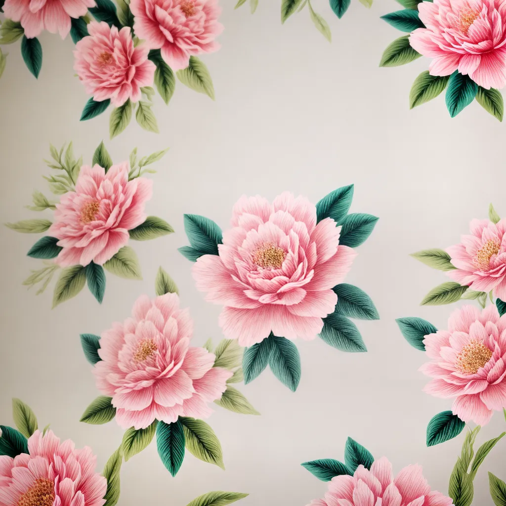 parede floral papel de parede romantico