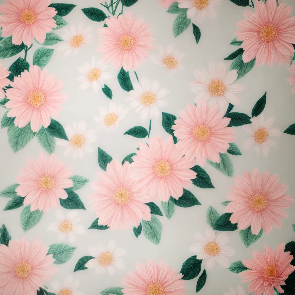 parede floral romantica pastel