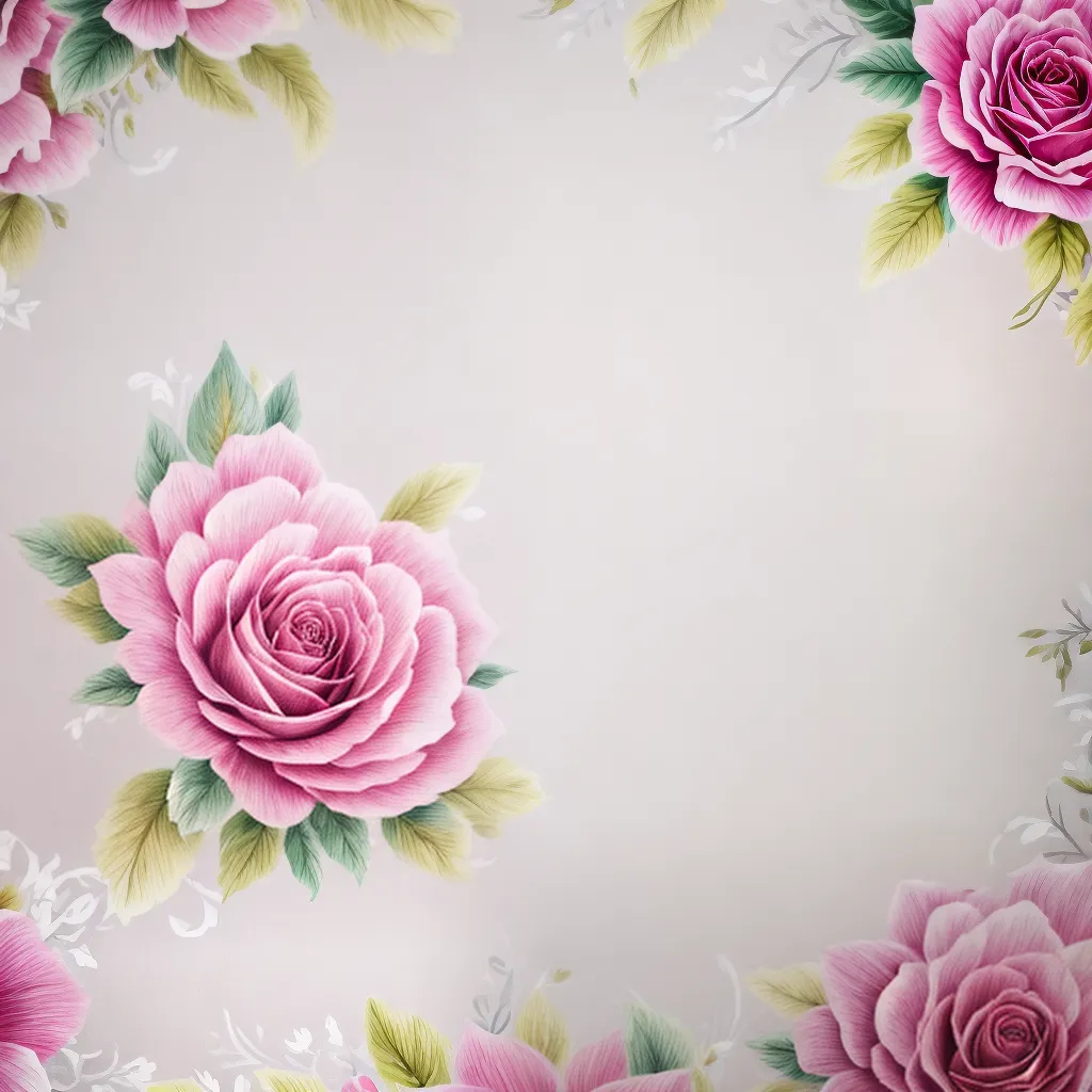 parede floral romantica elegante 1