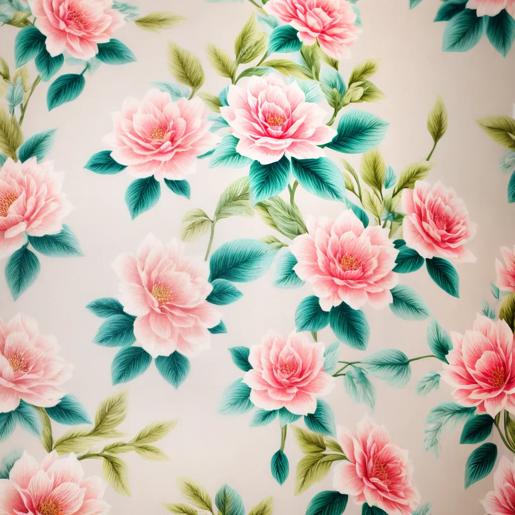papel de parede floral delicado