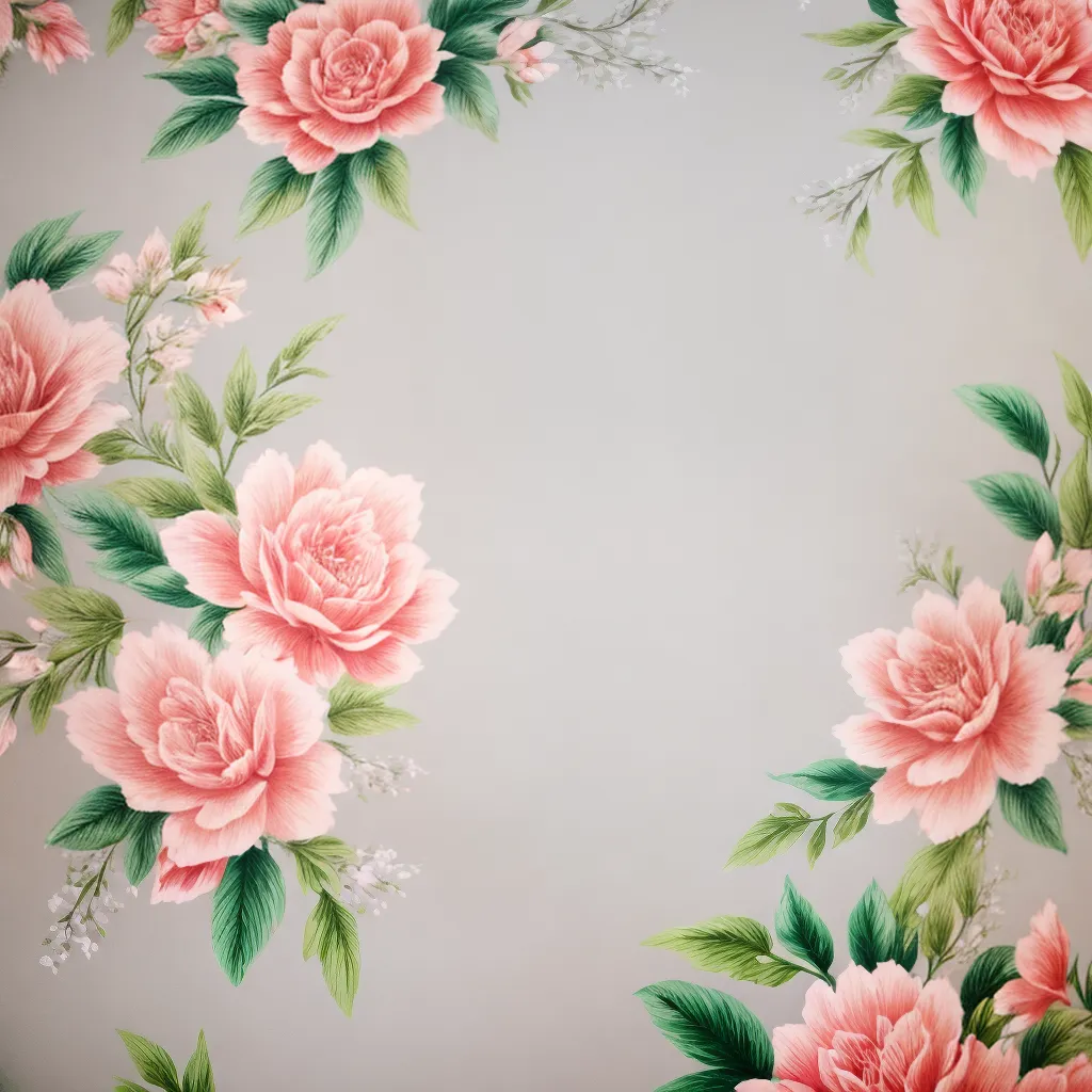 parede floral estampa elegante