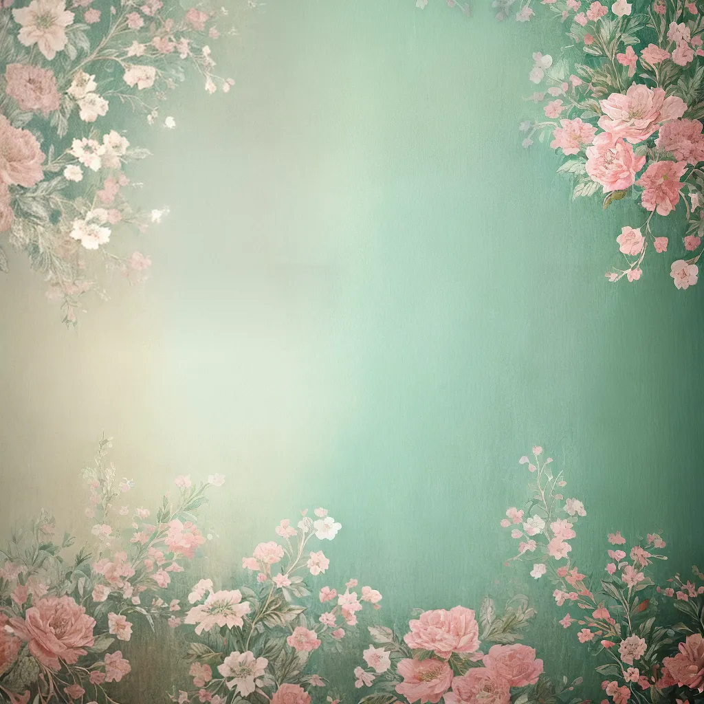 papel de parede desgastado floral pastel