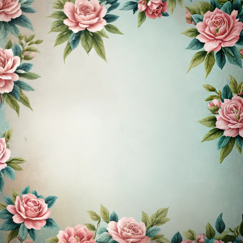 papel de parede desgastado floral pastel 1