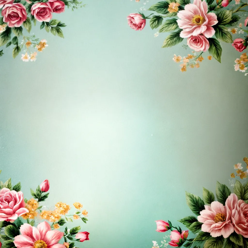 papel de parede desgastado floral vintage 2