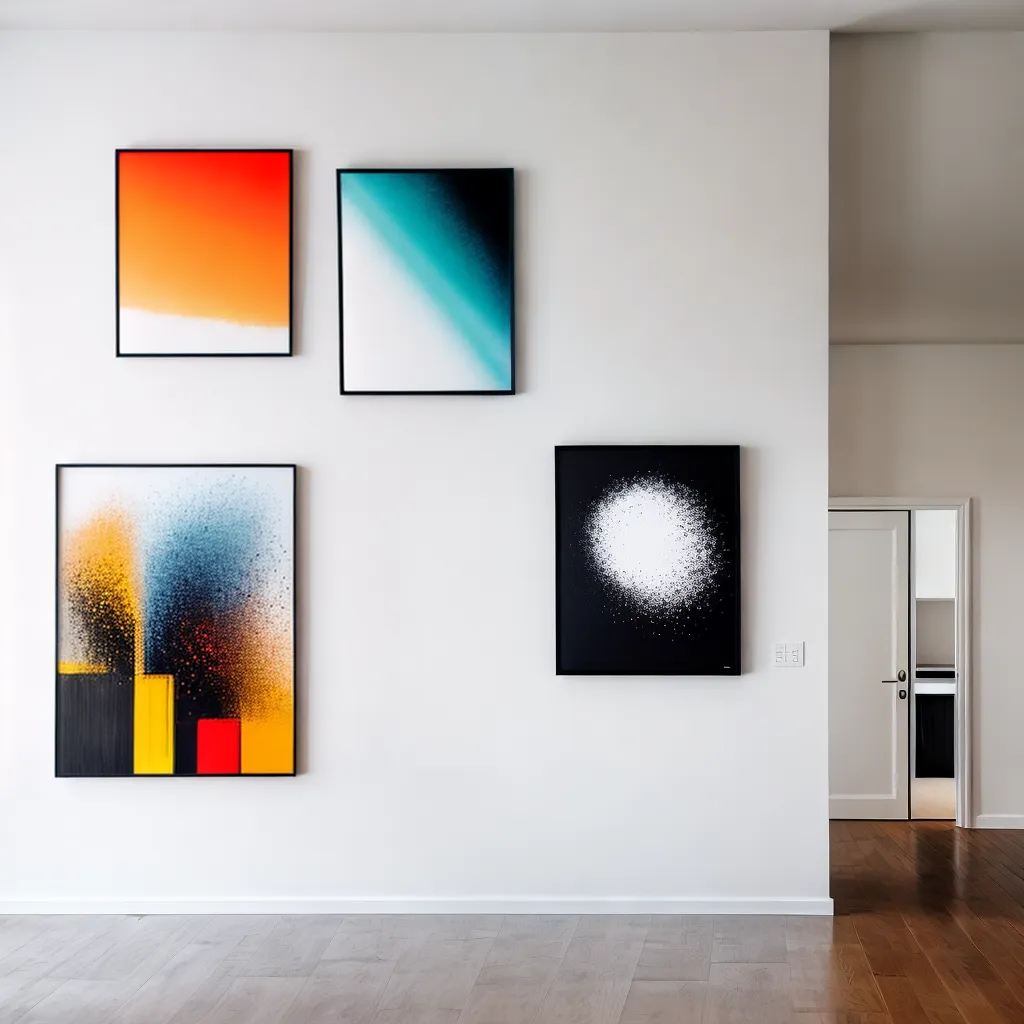 galeria arte parede branca variedade