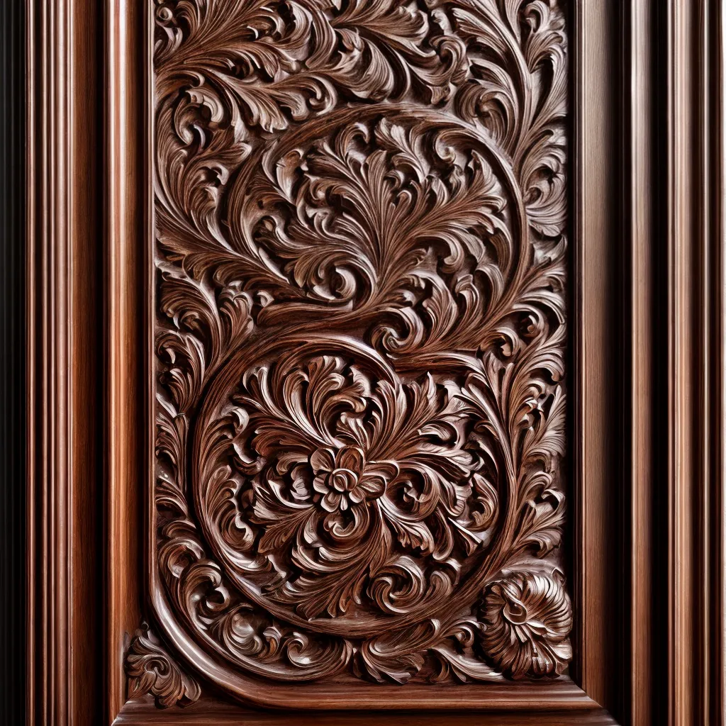 painel madeira talhado elegancia classica