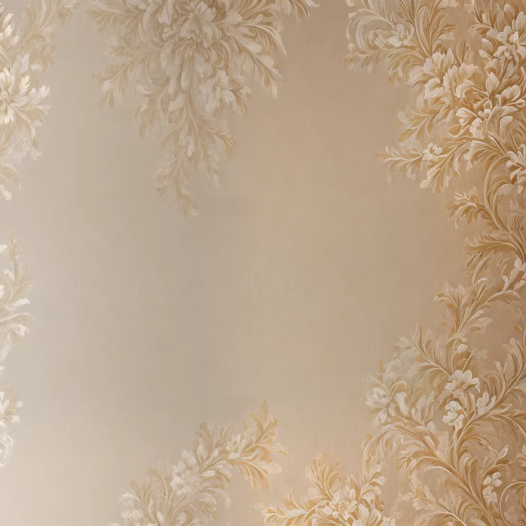 papel de parede classico floral elegante