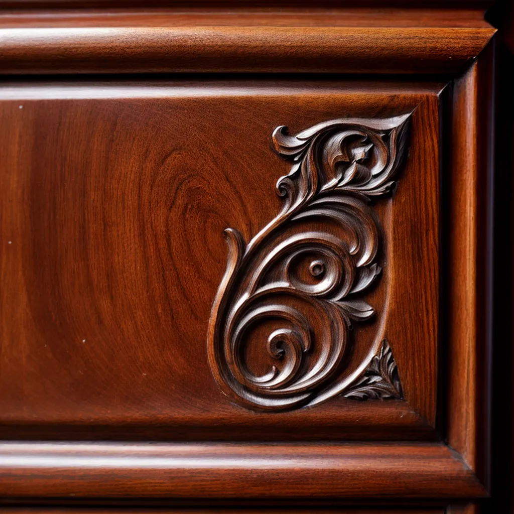 painel madeira talhado elegancia