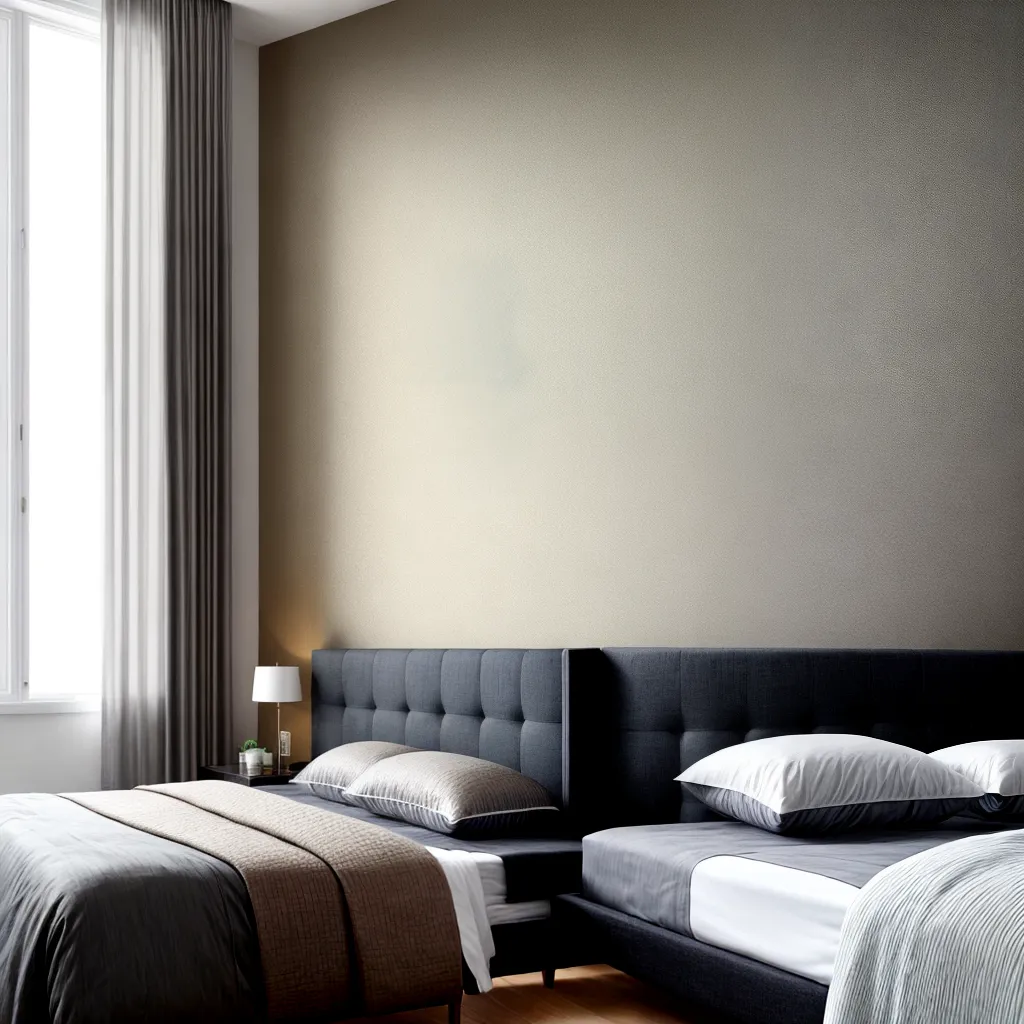 quarto moderno parede metalica