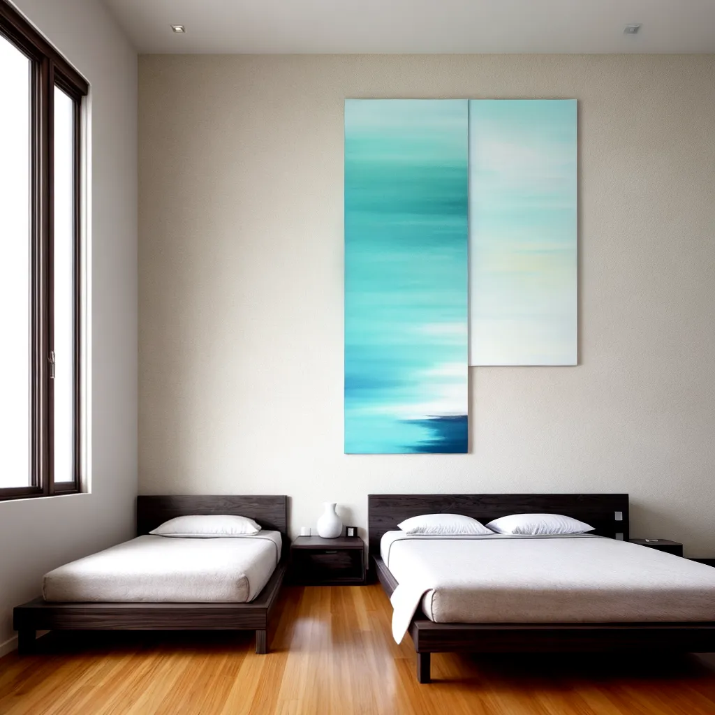 quarto minimalista painel madeira tranquilidade