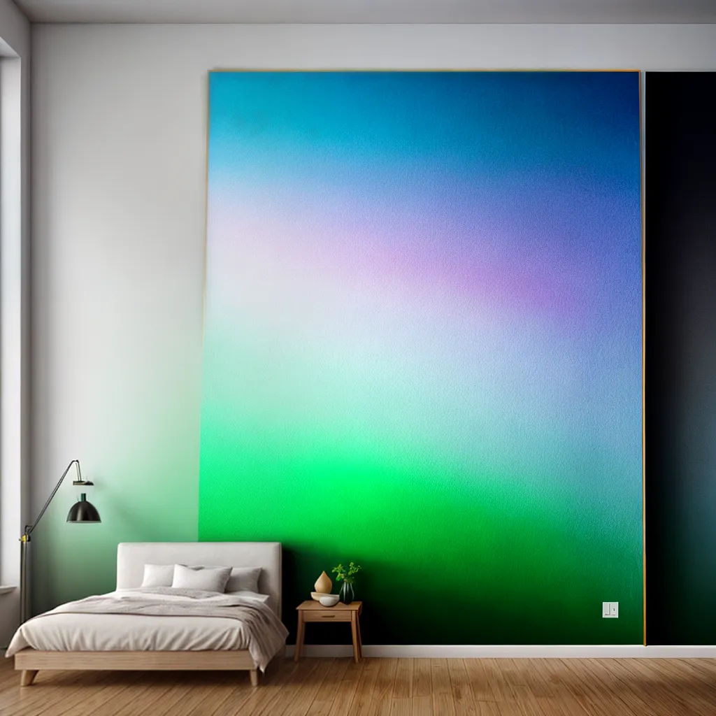 parede pintada efeito ombre