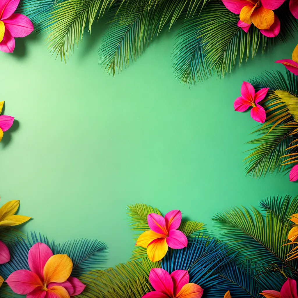papel de parede tropical