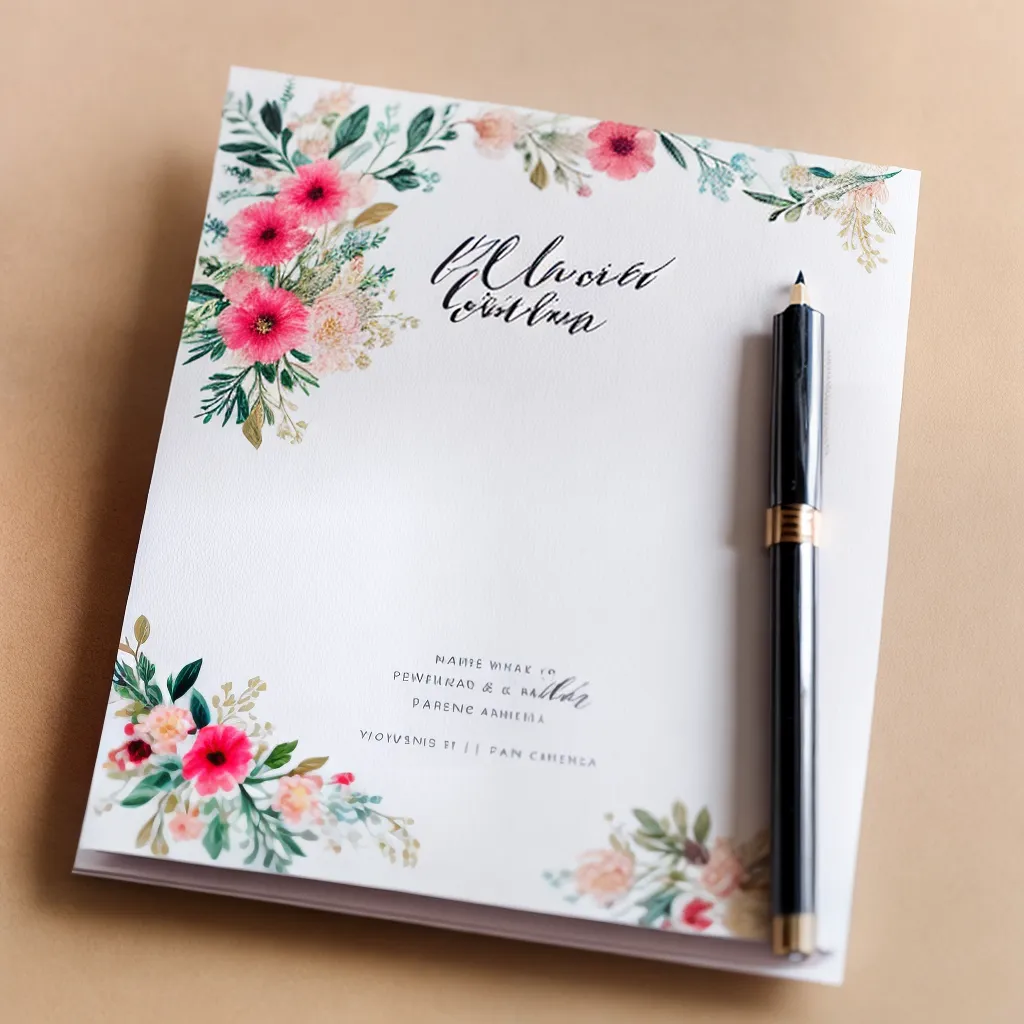 convite casamento floral colorido elegante