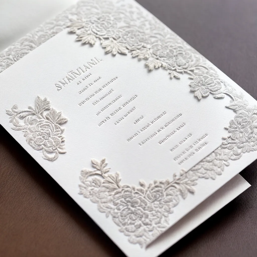 convite casamento elegante floral typografia