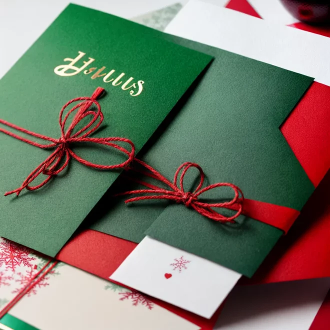 convites natal vermelho verde ilustracoes