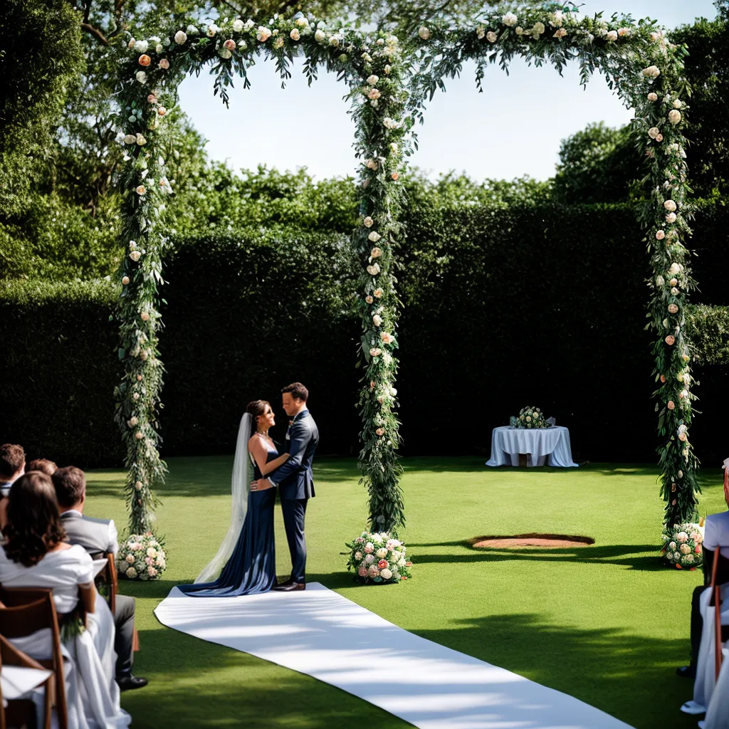 casamento jardim arco flores luzes