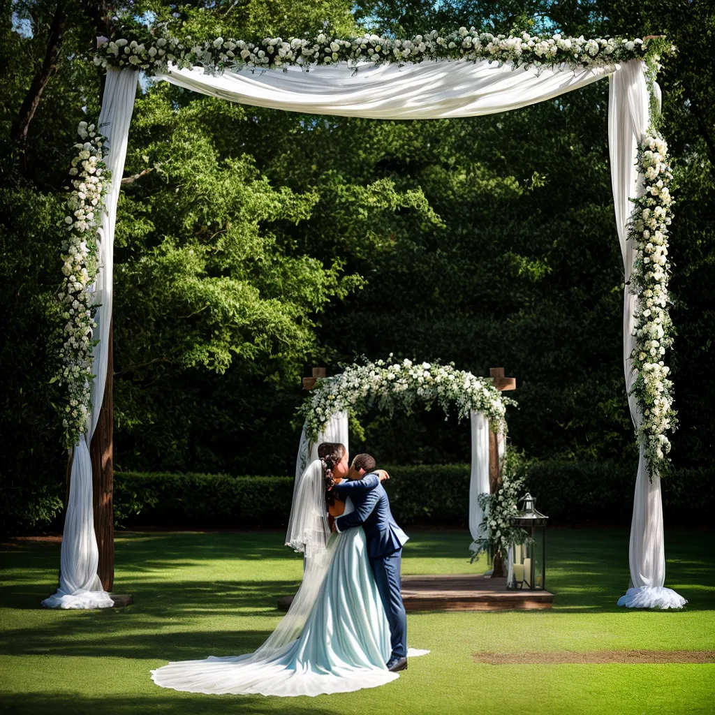 casamento jardim arco madeira romantico
