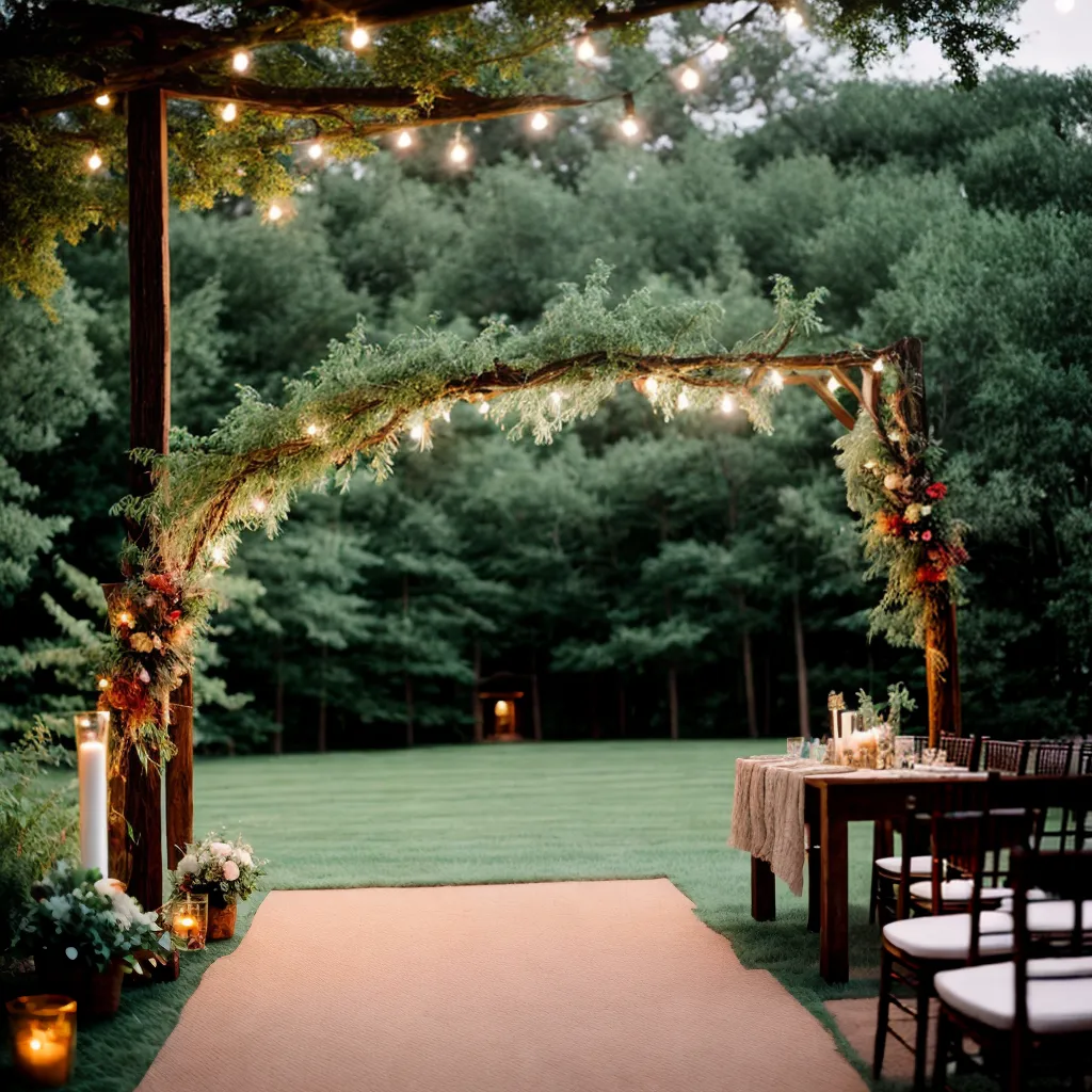casamento rustico cerimonia arco flores candeeiros casamento rustico cerimonia arco flores candeeiros