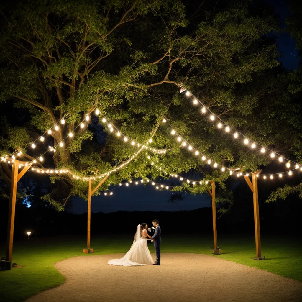 casamento ao ar livre luzes fadas romantico casamento ao ar livre luzes fadas romantico
