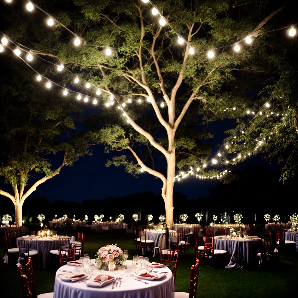 casamento ao ar livre luzes fadas mesa casamento ao ar livre luzes fadas mesa