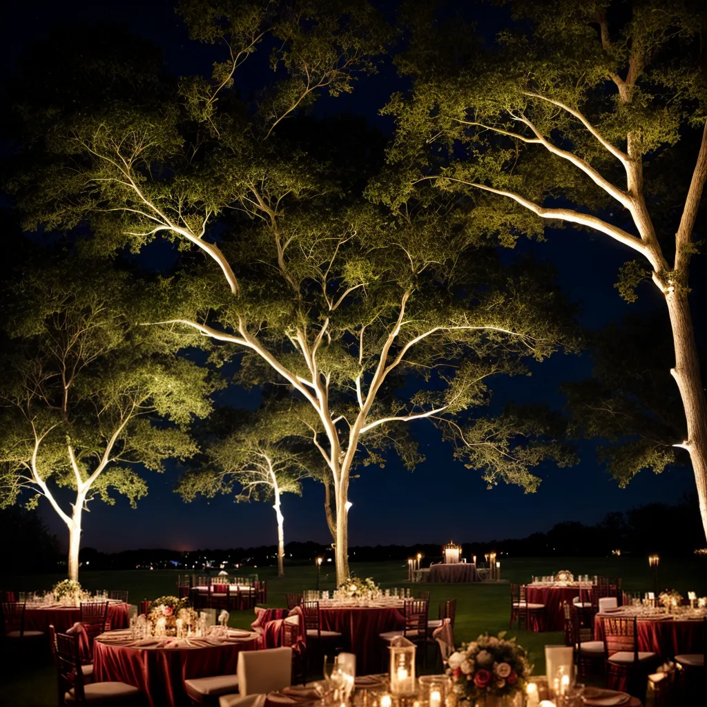 casamento ao ar livre luzes arvores magico casamento ao ar livre luzes arvores magico