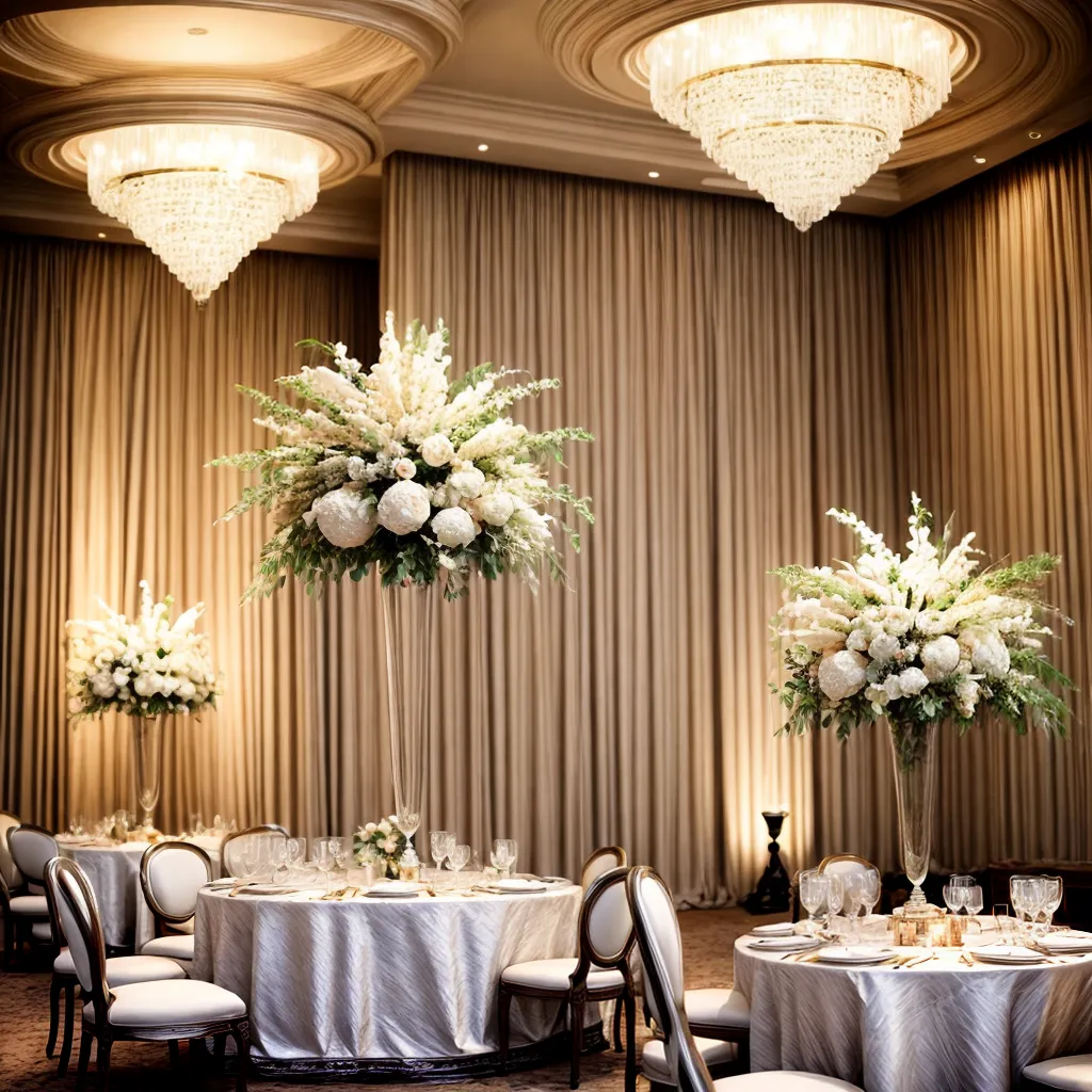 decoracao luxuosa casamento salao recepcao